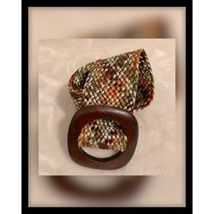 MULTICOLORED Woven Belt ( Sz. M/L)